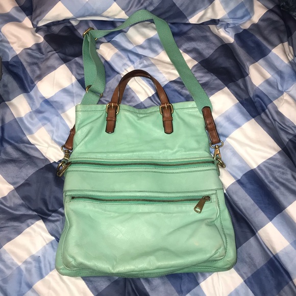 Mint Green Large Fossil Tote - Picture 2 of 6